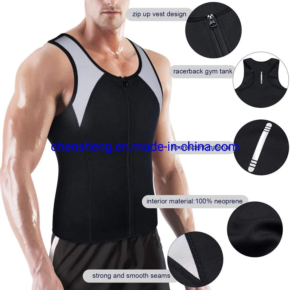 Gilet da sauna Vita da sudore da uomo Perdita di peso Sauna Body Shaper Trainer Cintura da allenamento Brasiliano da uomo