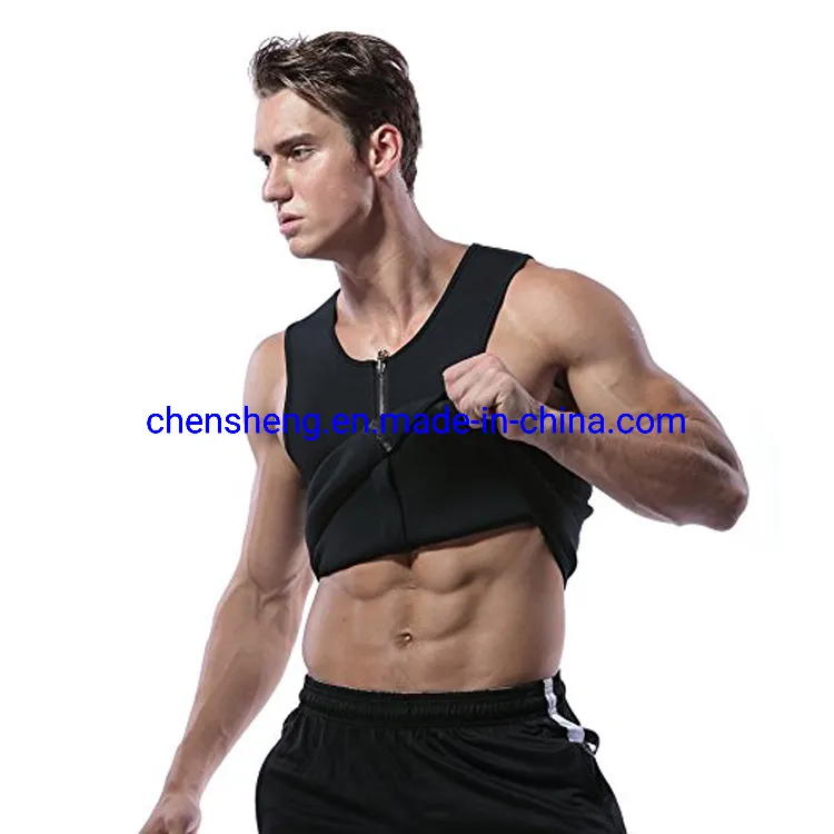 Shaper del corpo snellente per il sudore caldo in neoprene per esercizi di fitness in palestra per uomo